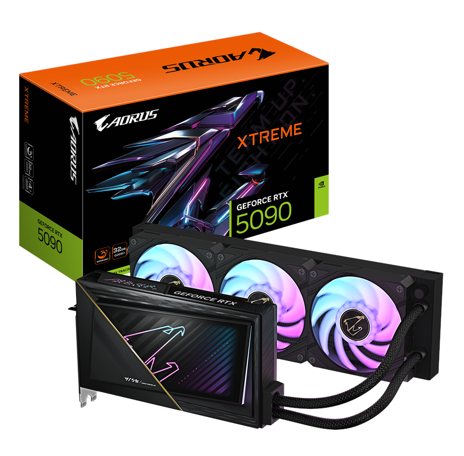 Grafikkarte - GIGABYTE GeForce RTX 5090 AORUS Xtreme WaterForce - 32GB GDDR7 RAM - Grafikkarte - GV-N5090AORUSX W-32GD