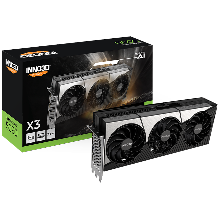 Grafikkarte - Inno3D GeForce RTX 5090 X3 - 32GB GDDR7 RAM - Grafikkarte - N50903-32D7-17593928