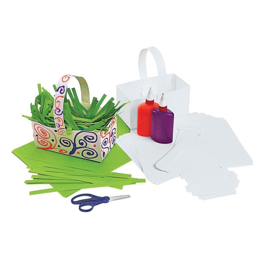Kunst & Handwerk Ausstattung - Colorations - Foldable Paper Baskets Set of 20 - FOLDBASK