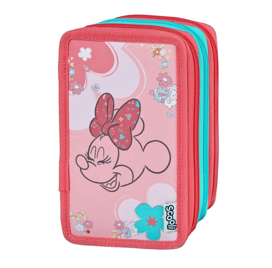 Schul-Zubehör - Disney Minnie Mouse 3-Compartment Filled Pencil Case - MIUX0421