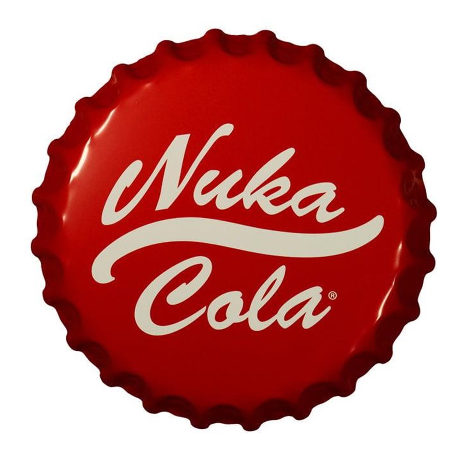 Merchandise - FaNaTtik - Fallout Nuka-Cola Bottle Cap Tin Sign - B-FLT73