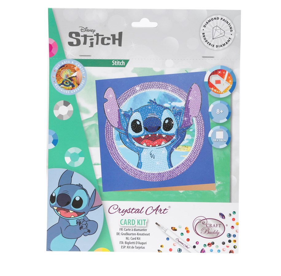 Spielzeug - Craft Buddy Stitch 18x18cm Crystal Art Card - 103805