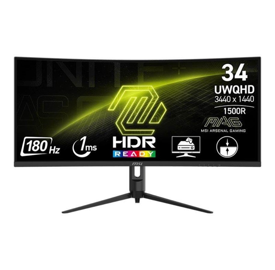 Monitor - 34" MSI MAG 342CQR E2 - 3440x1440 - 180Hz - VA - MAG 342CQR E2