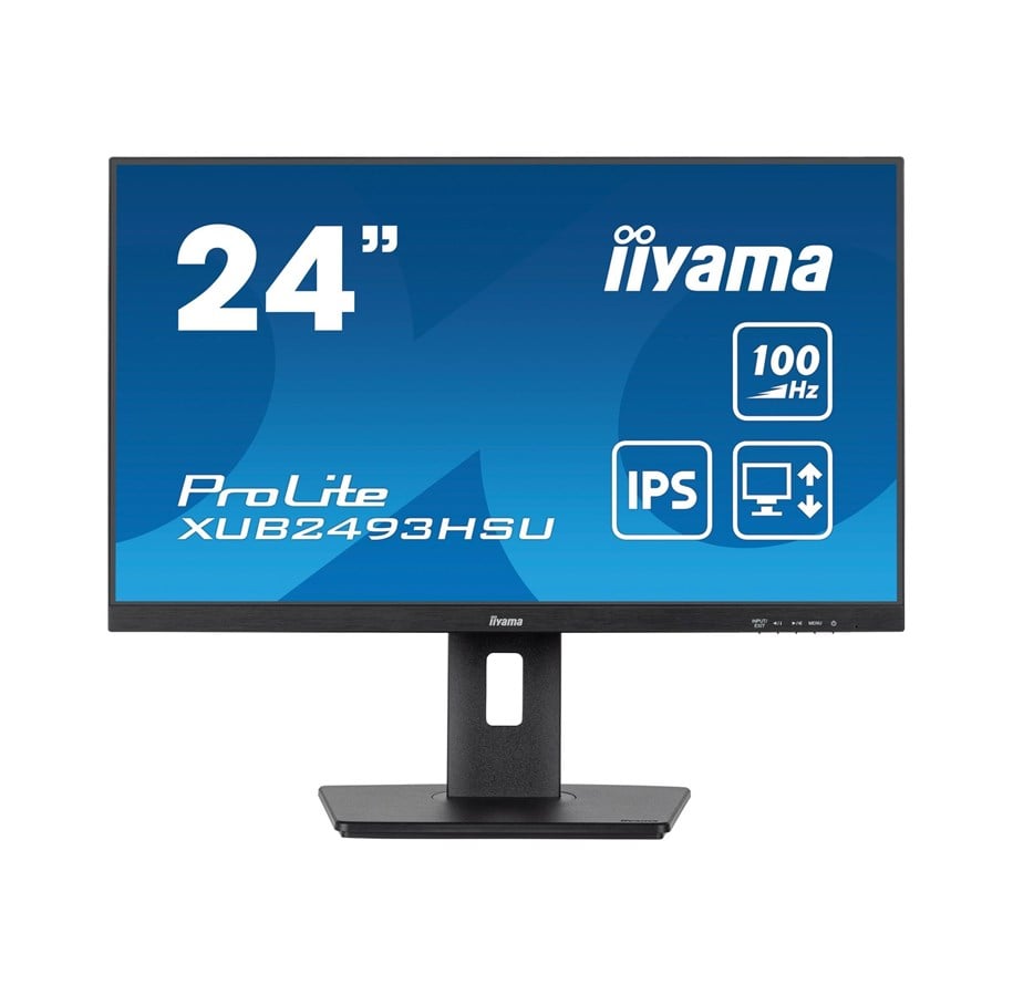 Monitor - 24" iiyama ProLite XUB2493HSU-B7 - 1920x1080 (FHD) - 100Hz - IPS - XUB2493HSU-B7