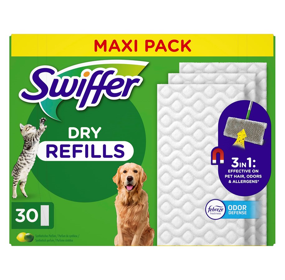 Reinigung - Swiffer Dry Pet 30 pcs - 8700216677455