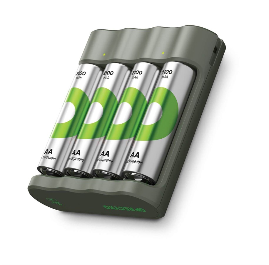 Batterien und Akkus - GP Battery Charger Everyday B441 with 4xAA 2100mAh - 202261