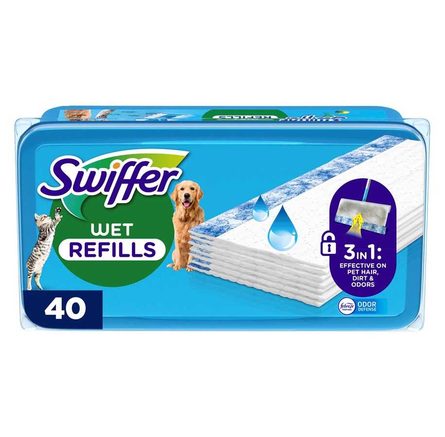 Reinigung - Swiffer Wet Pet 40 pcs - 8700216671972