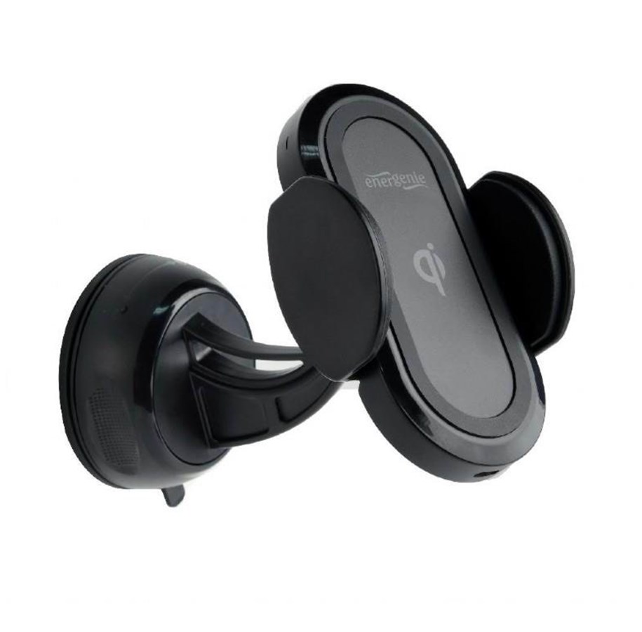 Handys - Adapter und Ladegeräte - Gembird Car smartphone holder with detachable fast wireless QI charger - TA-CHWCQI-01