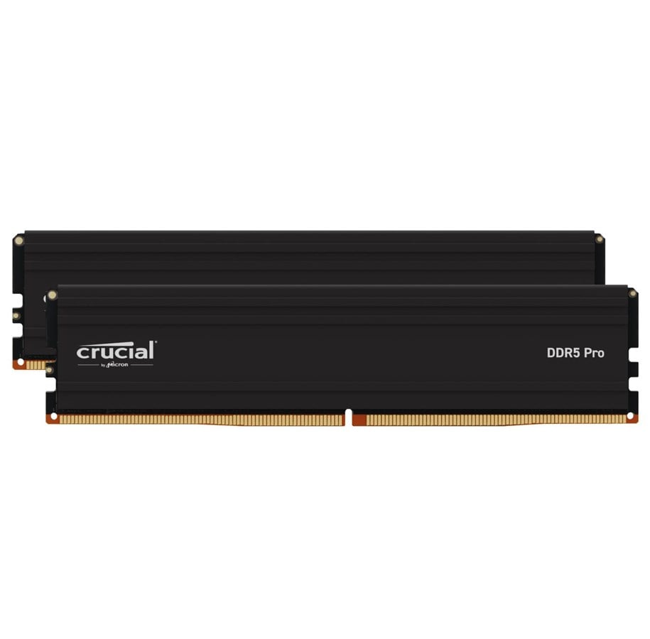 Arbeitsspeicher (RAM) - Crucial PRO DDR5-5600 - 128GB - CL46 - Dual Channel (2 pcs) - AMD EXPO - Schwarz - CP2K64G56C46U5