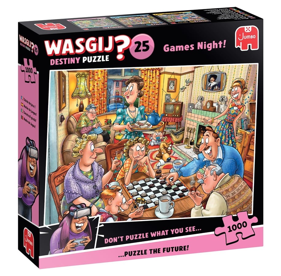 Puzzle - Wasgij Destiny Puzzle 25 Games Night! (1000) - 1110100594