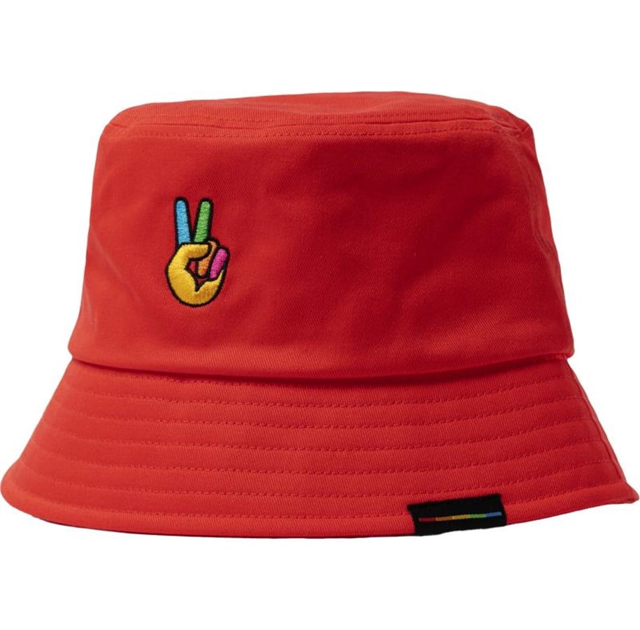 Merchandise - Polaroid - Bucket Hat Red - Hut - 6319