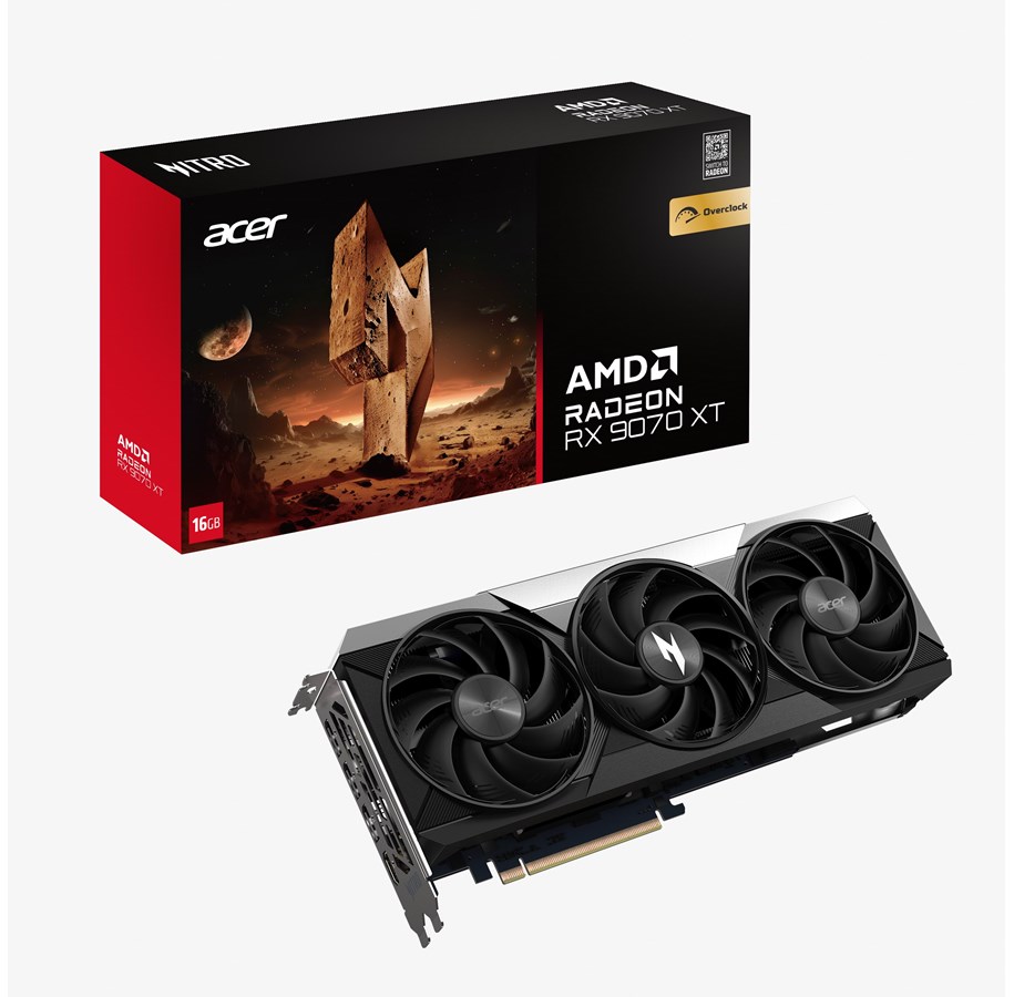 Grafikkarte - Acer Radeon RX 9070 XT Nitro OC - 16GB GDDR6 RAM - Grafikkarte *DEMO* - DP.Z4DWW.P01