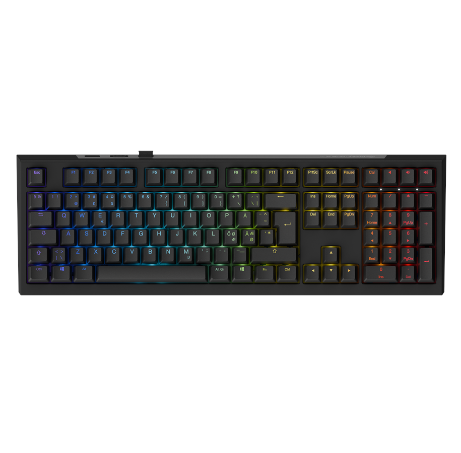 Tastaturen - Ducky One X - Fullsize 100% - Gaming Tastatur - Full-Size - Nordic ISO - Schwarz - 394226
