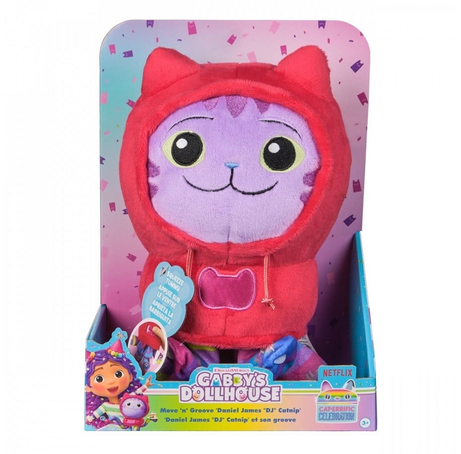 Plush - Gabby's Dollhouse Deluxe Plush DJ Catnip 25 cm - 6071765
