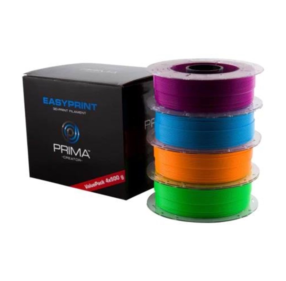 Filament - 3D Drucker - Prima PrimeCreator EasyPrint Neon PLA Filament - PC-EPLA-175-4x0500-NEON