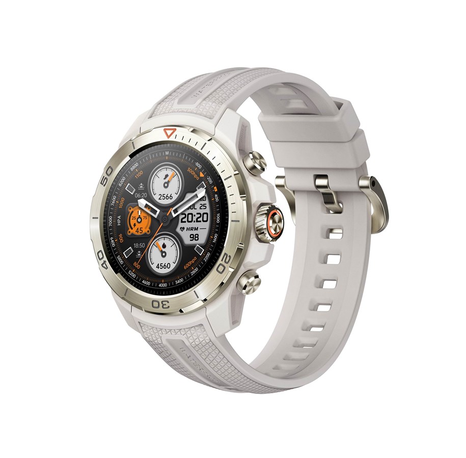 Smartwatches, Pulsuhren, Sportuhren & Schrittzähler - Mibro GS Explorer - Desert White - 6976367680022