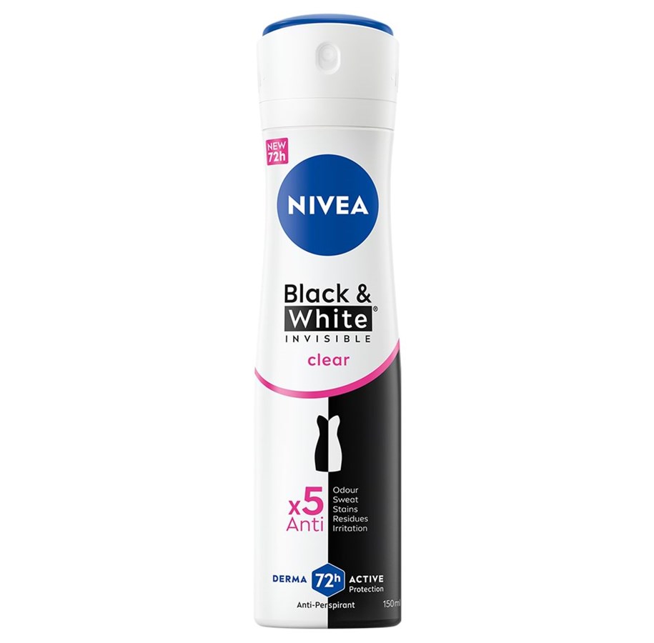Parfüm und Düfte - Nivea Black & White Invisible Clear Deo Spray 150ml - 4006000104836-error