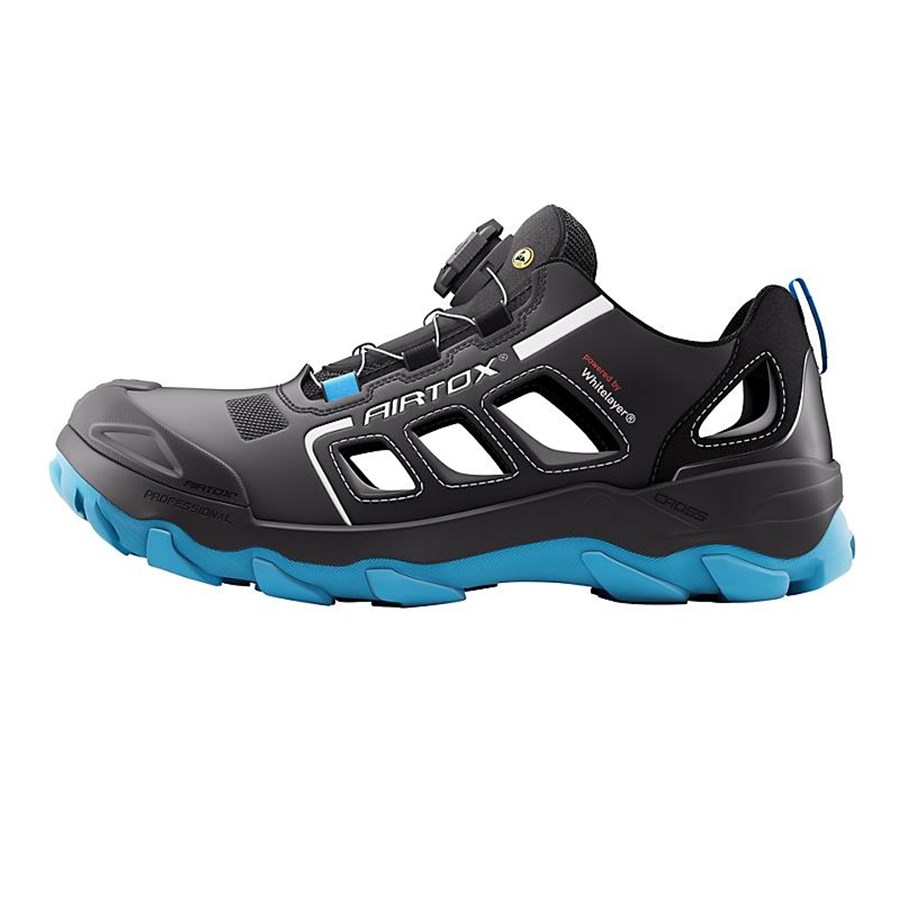 Sicherheitsausrüstung & Arbeitskleidung - AIRTOX GL22 light safety sandal with coarse sole profile & Whitelayer ESD - Size 45 - GL22_45