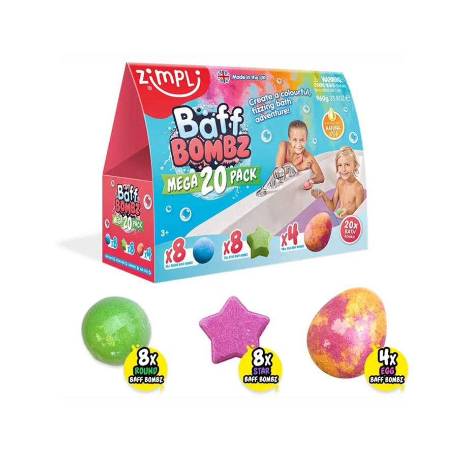 Kreativ-Spiele - Zimpli Kids Baff Bombz Mega Pack - 105953611SDN
