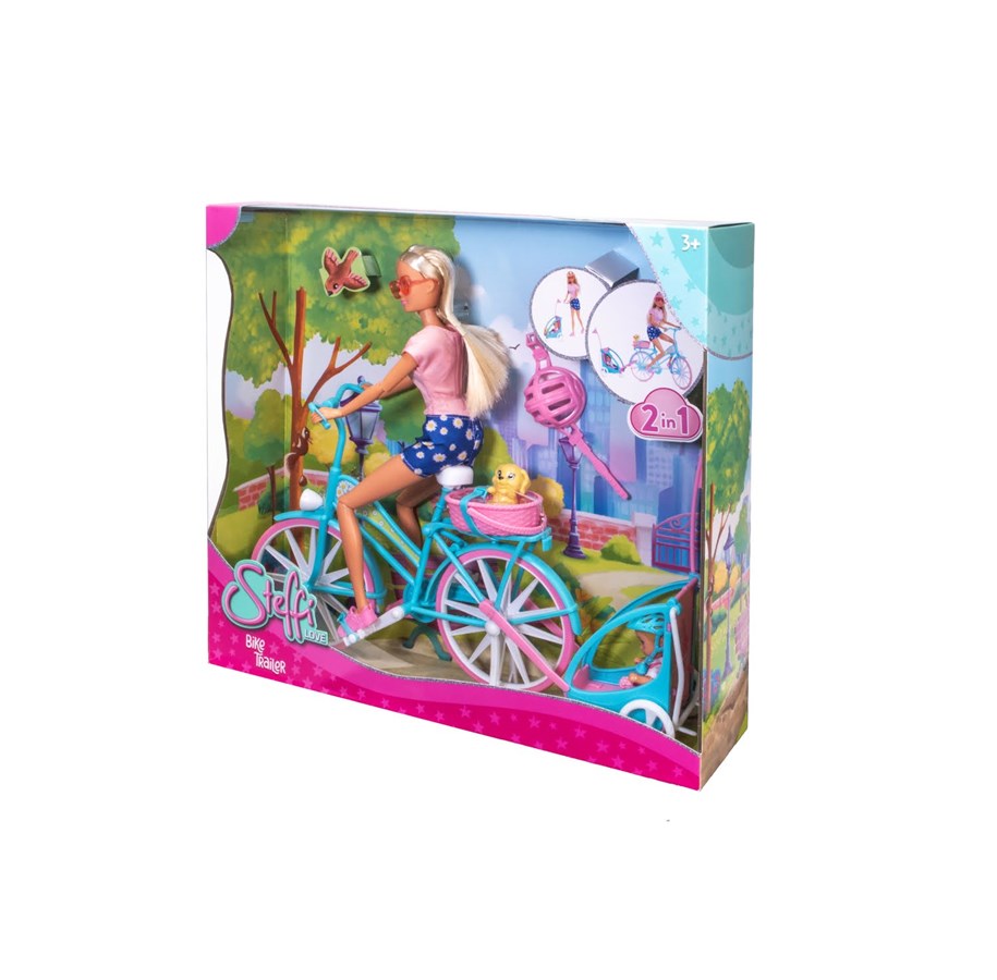 Dolls & Accessories - Simba Steffi LOVE Bike Trailer - 105733709