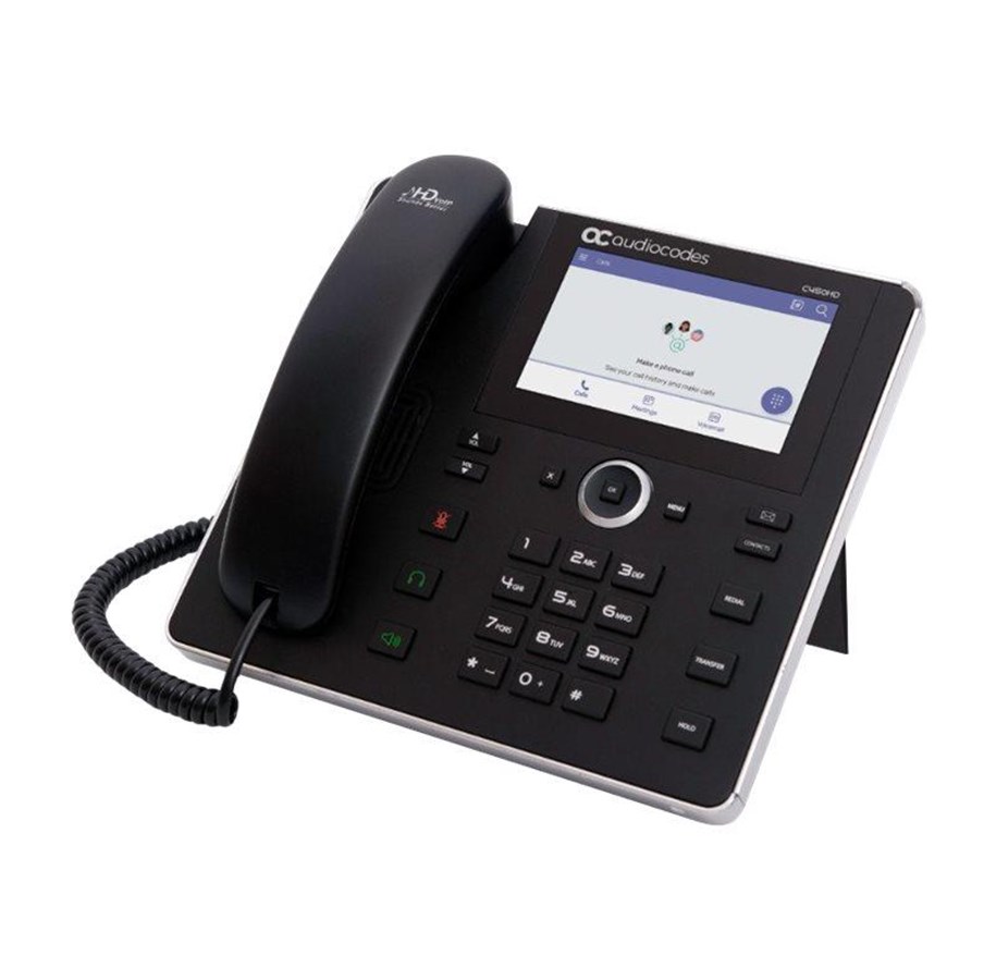 Telefone - AudioCodes C450HD - VoIP phone - with Bluetooth interface with caller ID - 3-way call capability - IPC450HDEG-DBW