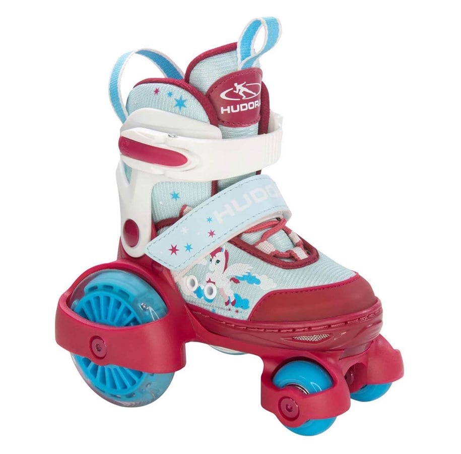 Spiele im Freien - Hudora Roller Skates My First Quad LED Unicorn Size 30-33 - 22053
