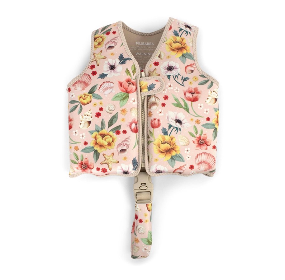 Babypflege - Filibabba Swim vest 1-2 years - Ocean Blossom - FI-03568