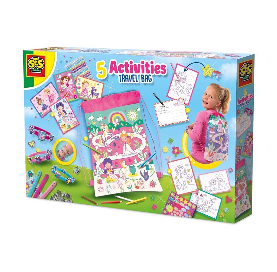 Kreativ-Spiele - SES Creative 5 Activities Travel Bag - S02401