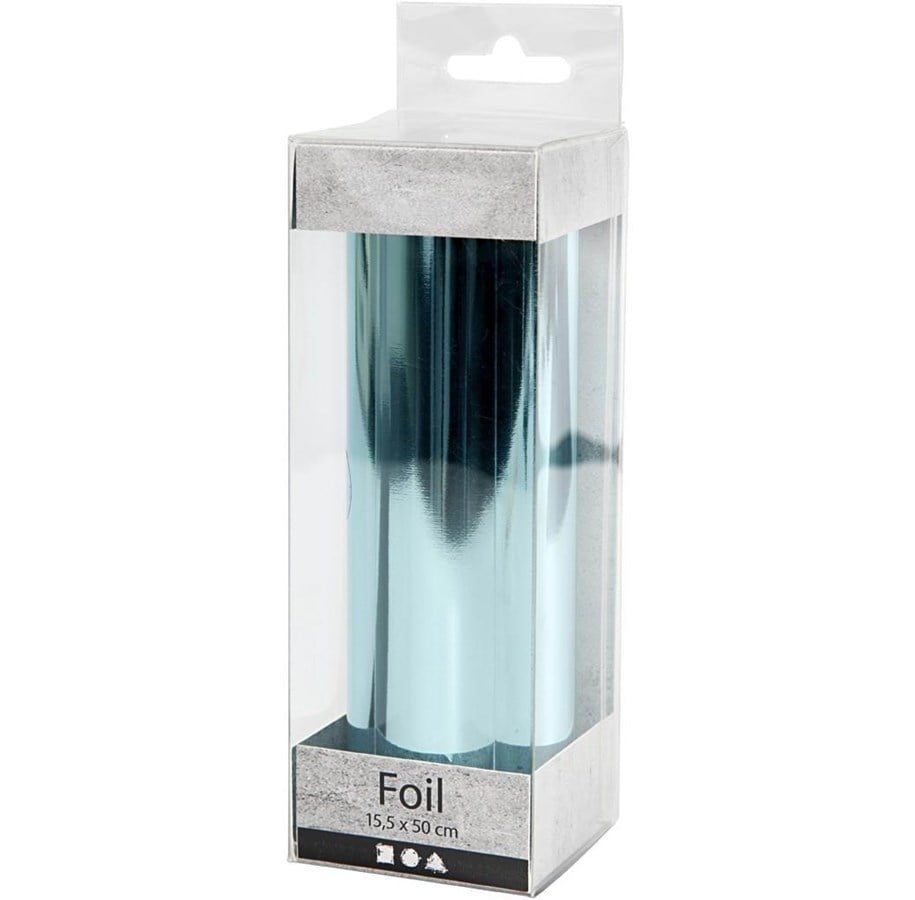 Kunst & Handwerk Ausstattung - Creativ Company - Deco Foil Light Blue 50cm - 283567