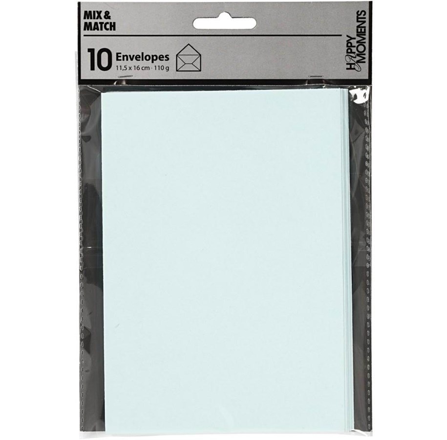 Briefumschläge und Versandkartons - Creativ Company - Envelope Light blue 11.5x15cm 10 pcs. - 217018