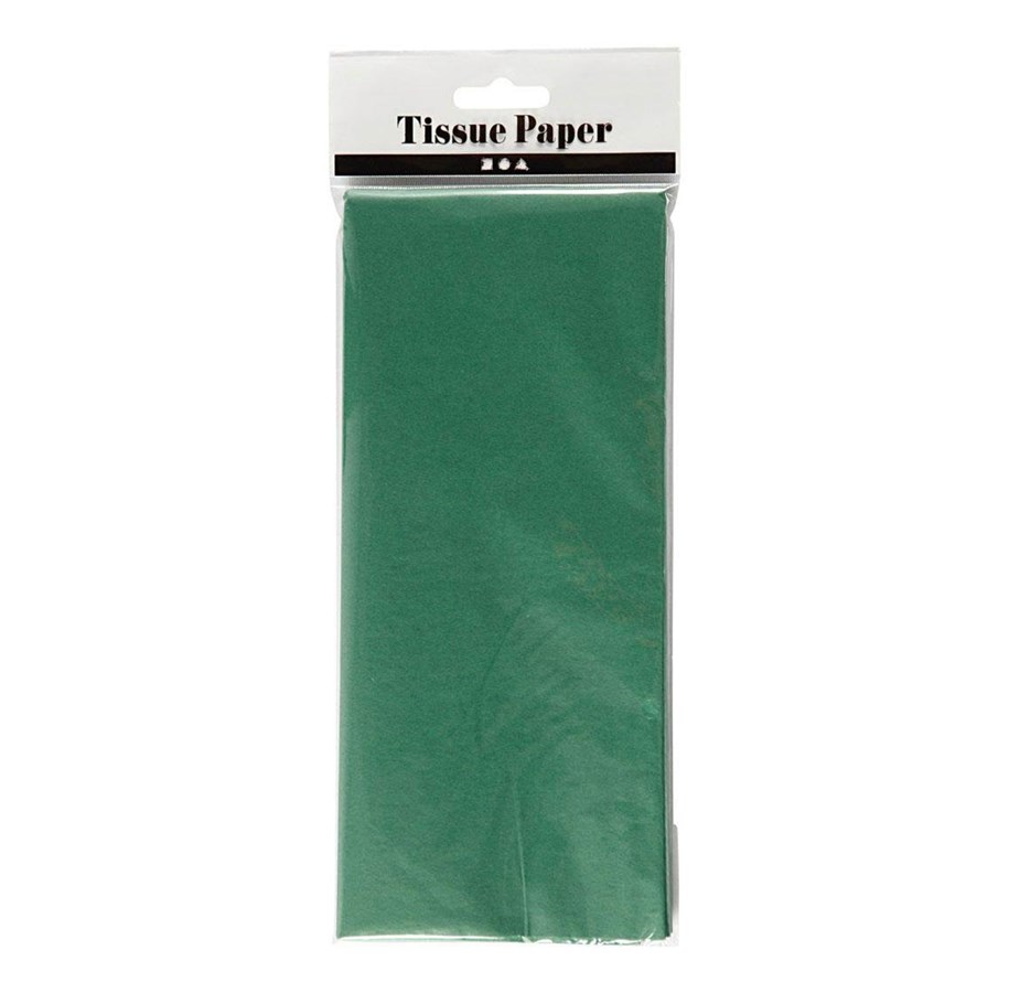 Kunst & Handwerk Ausstattung - Creativ Company - Tissue paper Green 10 Sheets 14 gr 50x70cm - 200885