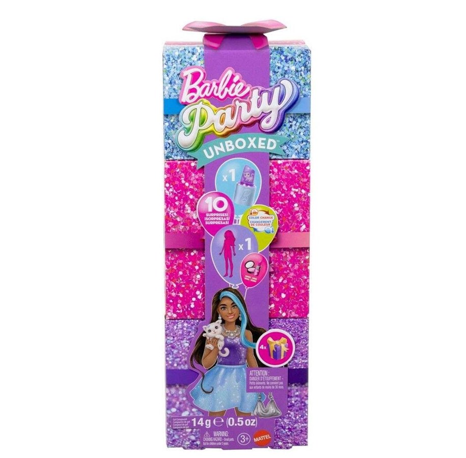 Dolls & Accessories - Barbie Unboxed Purple Petite Doll - 960-2580