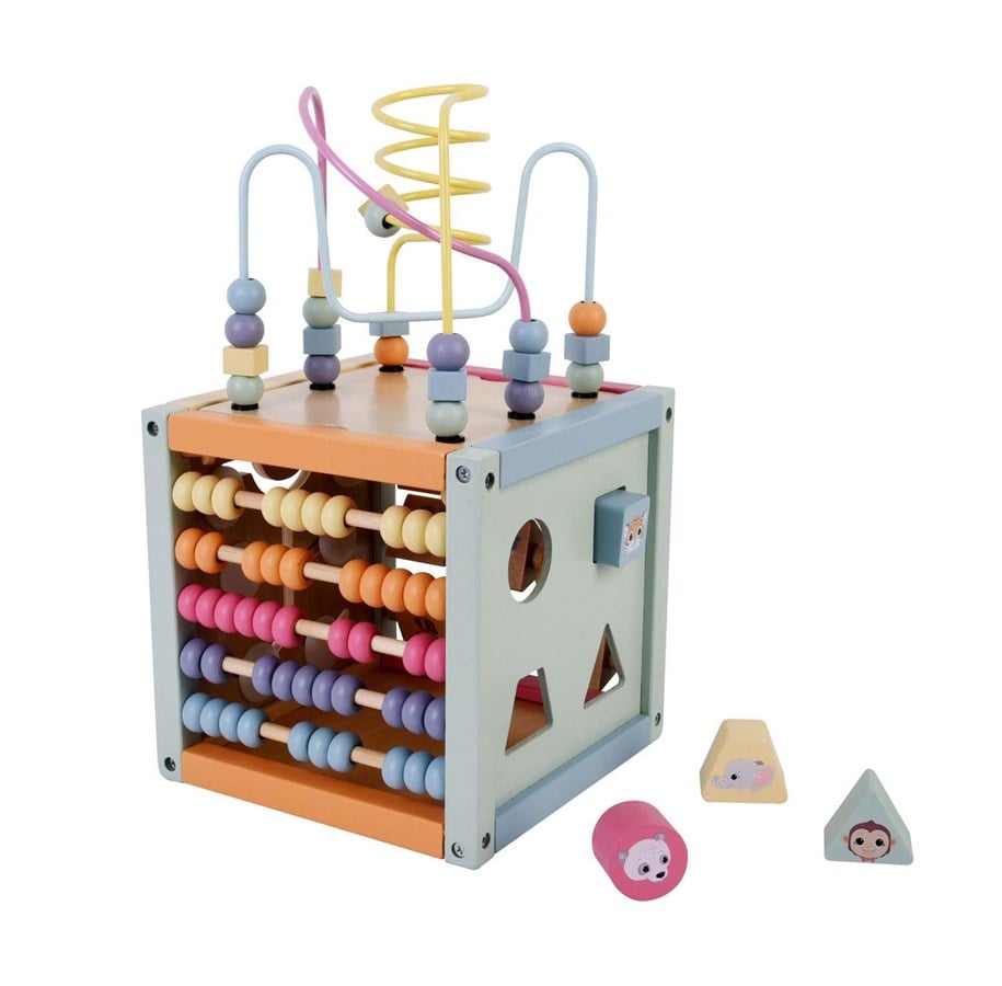 Baby Spielzeug - Jouéco Activities Cube - The Wildies Family - 80113