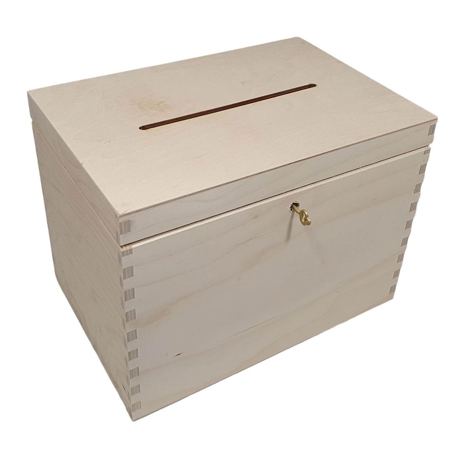 Kinderzimmer - Playwood - Wooden Envelope Box with Lock - sl1014