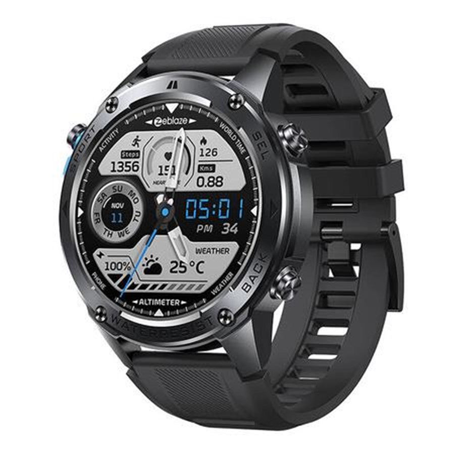 Smartwatches, Pulsuhren, Sportuhren & Schrittzähler - Zeblaze Stratos 2 Ultra Smartwatch - Black - Stratos 2 Ultra Blac