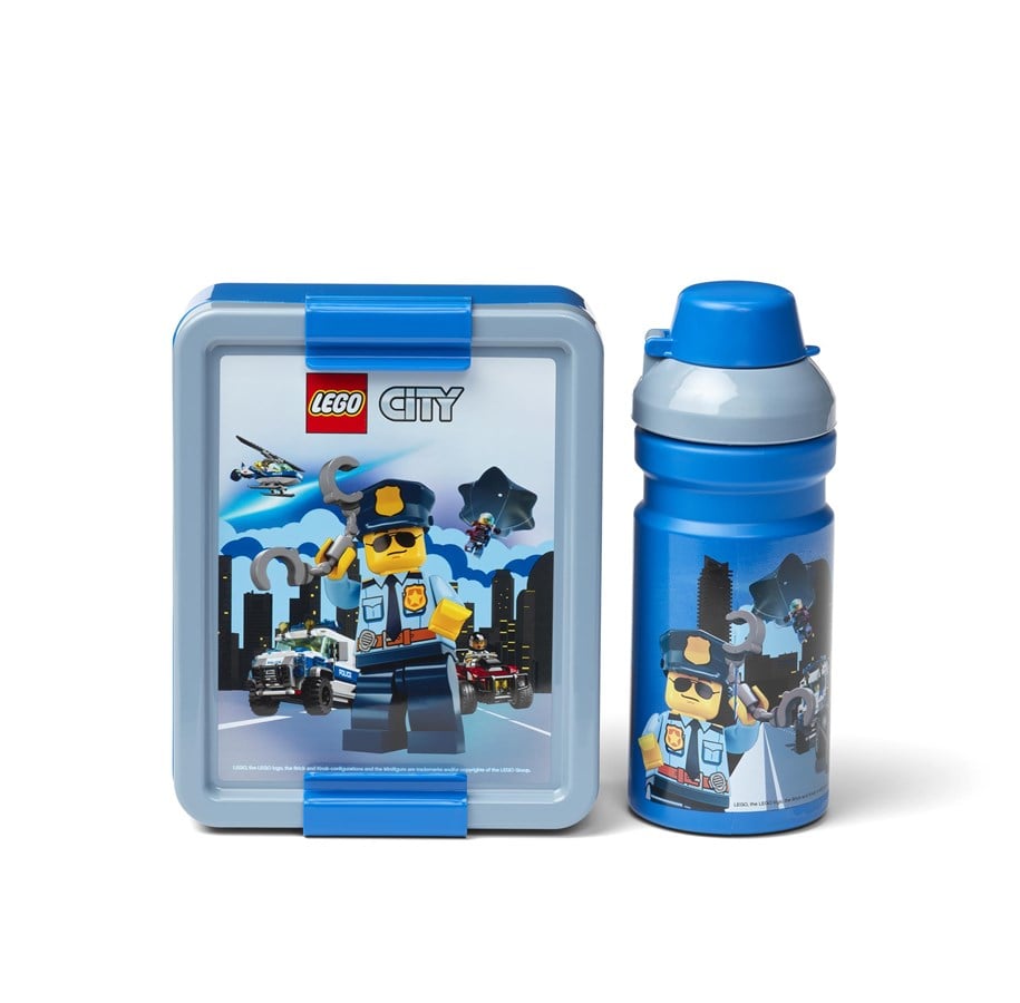 Hobby-Zubehör - Euromic LEGO® Lunch Set - box & bottle 390 ml - LEGO® City - 401508799-40581735