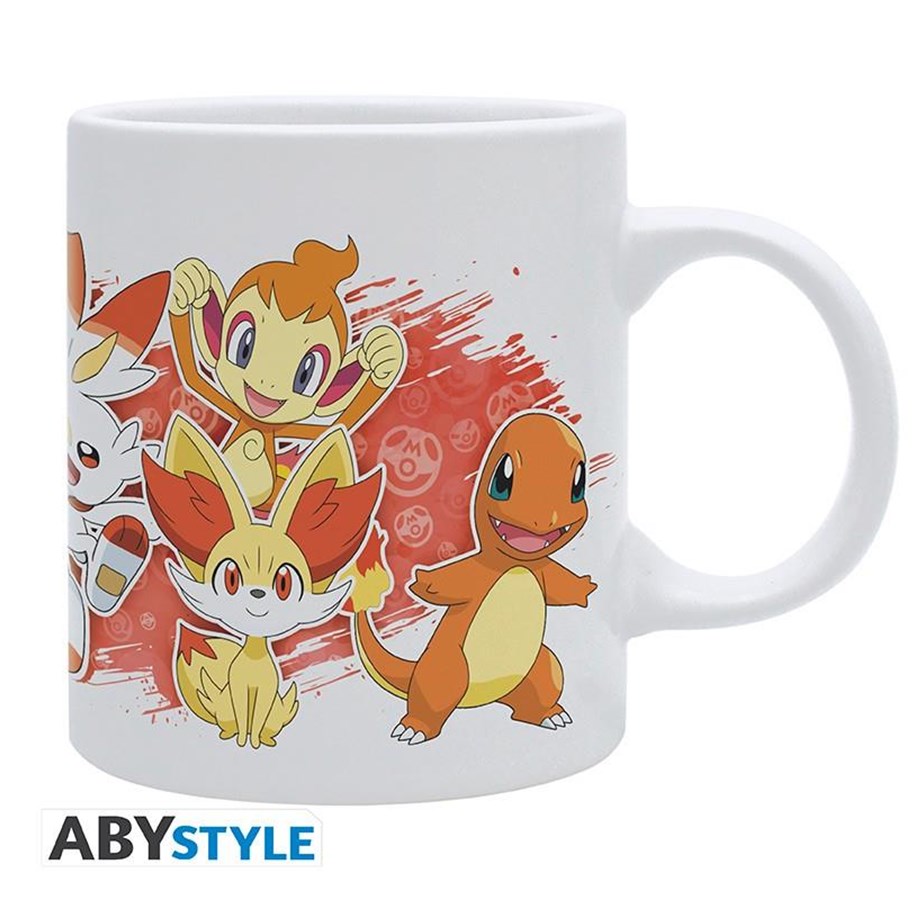 Merchandise - ABYstyle - POKEMON Mug Fire Starters White - Becher - MG3946