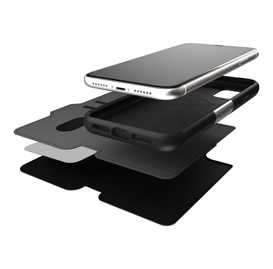Handys - Cover & Cases - OtterBox Strada Apple iPhone 11 Shadow - black - ProPack - 77-80248