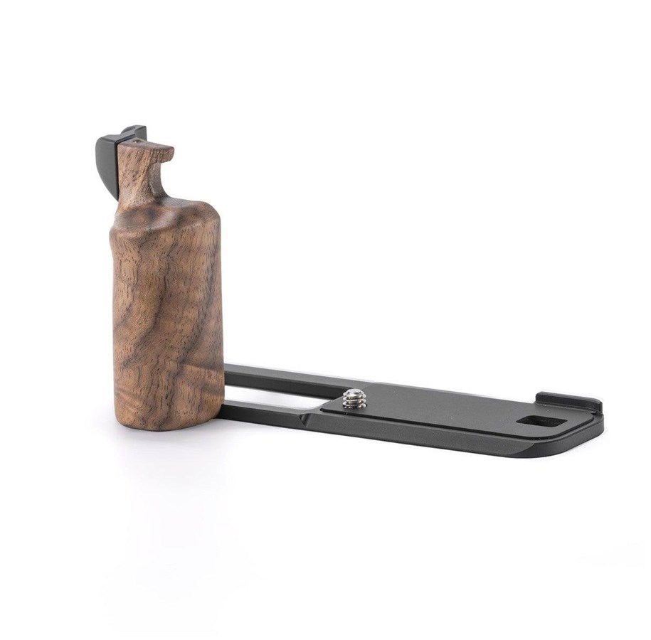Foto & Video Zubehör - Tilta Mounting Baseplate With Wooden Grip For Fujifilm X100VI Black - TA-T70-WG-B