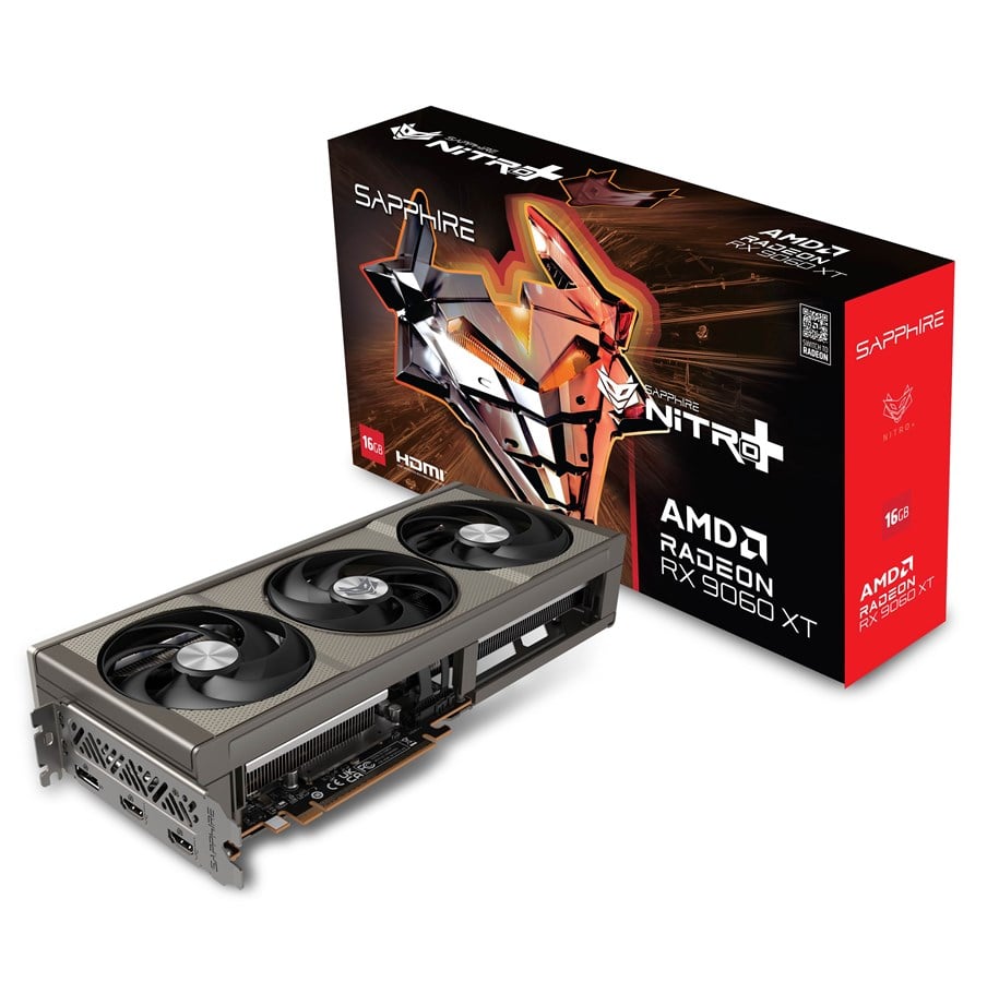Grafikkarte - Sapphire Radeon RX 9060 XT NITRO+ - 16GB GDDR6 RAM - Grafikkarte *DEMO* - 11350-01-20G