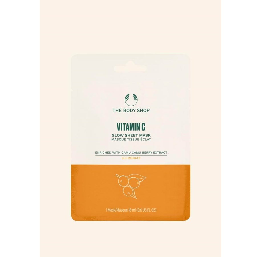 Gesichtspflege - The Body Shop Vitamin C Glow Sheet Mask - 5028197410261