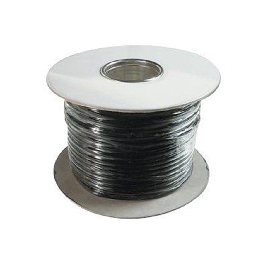 Netzwerk - Kabel - DIGITUS Flat Telephone Installation Cable - 100m - Schwarz - 100m - AK-460702-100-S