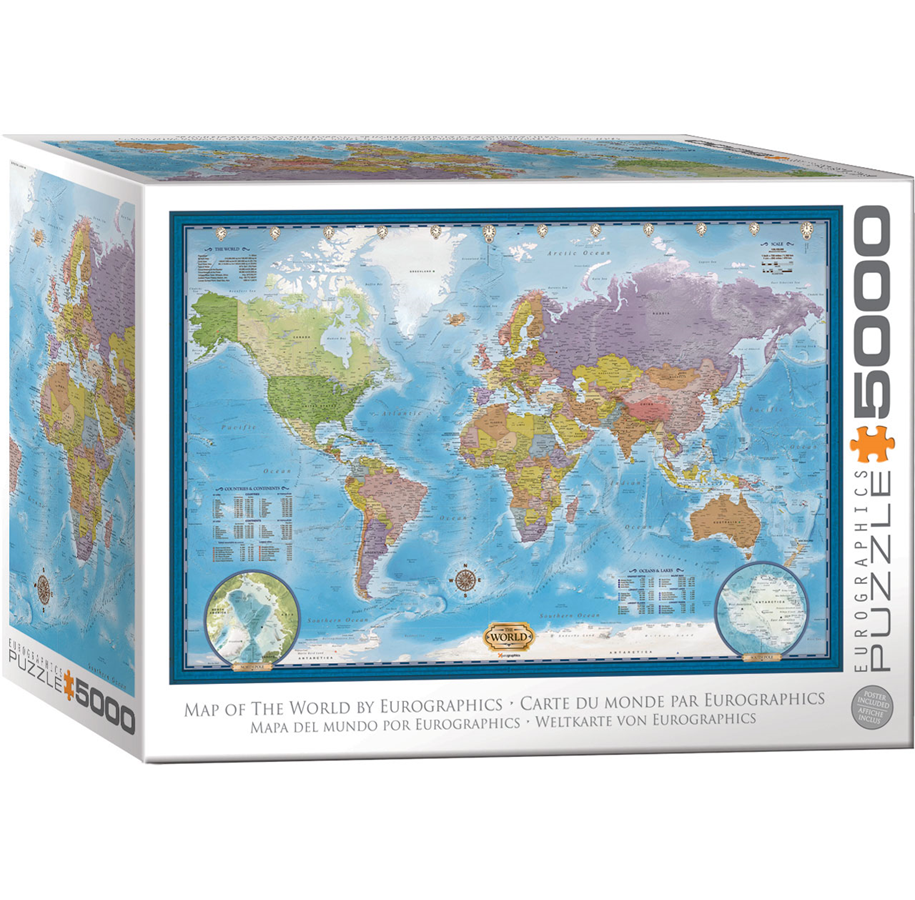 Puzzle - Eurographic World Map(5000) - 709-8520-5890
