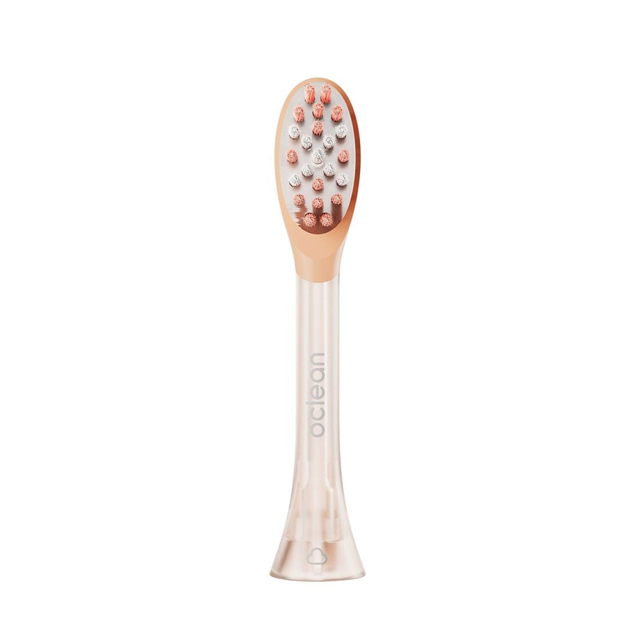 Elektrische Zahnbürsten - Oclean Bürstenköpfe Brush Head Easy Clean 2 Pack Orange - C04000355