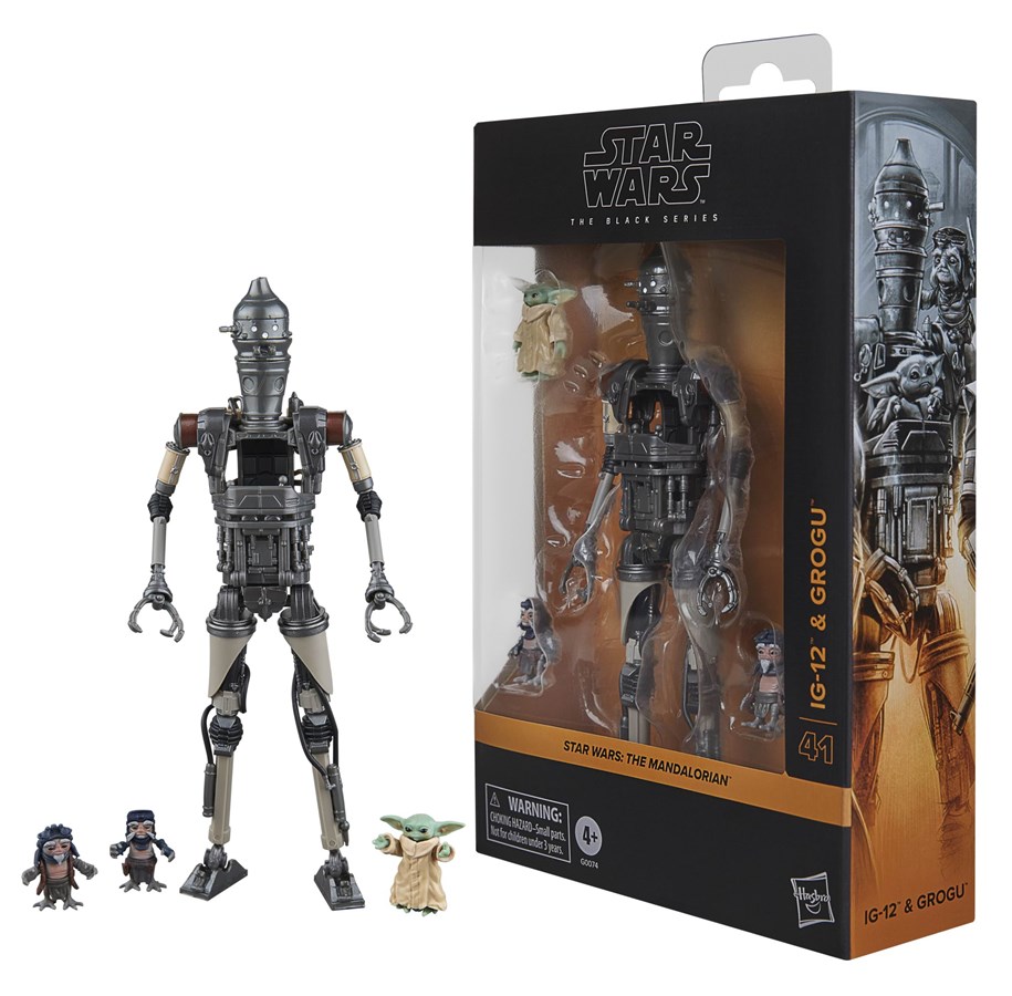 Figuren - Star Wars The Mandalorian The Black Series Deluxe IG-12 & Grogu 15 cm - G00745L0