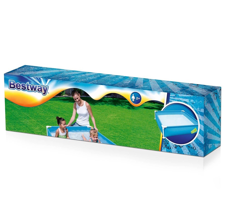 Pools - Bestway Steel Frame Pool 122x122x30.5 cm - 7020026030