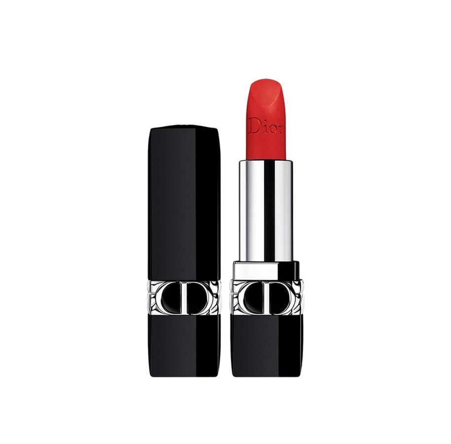 Make-Up - Christian Dior Couture Colour, Matte, Cream Lipstick, 999, Refillable, 3.5 g - 3348901526814