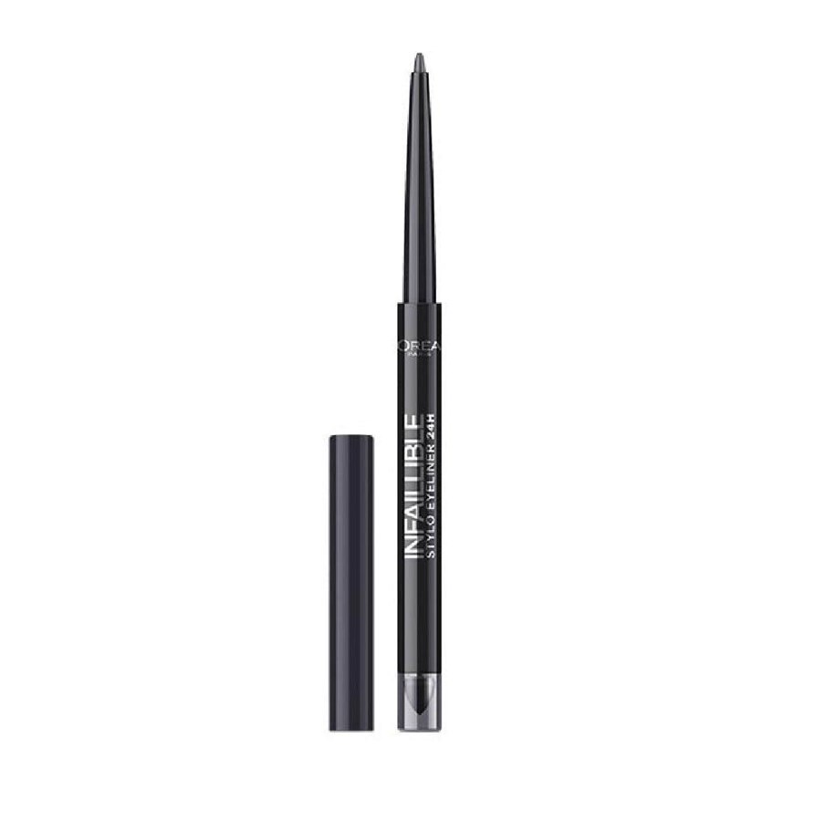 Make-Up - L'Oréal Paris Infaillible 24H , Waterproof, Contour, Gel Pencil Eyeliner, 301, Night Day Black, 10 g - 3600521663523