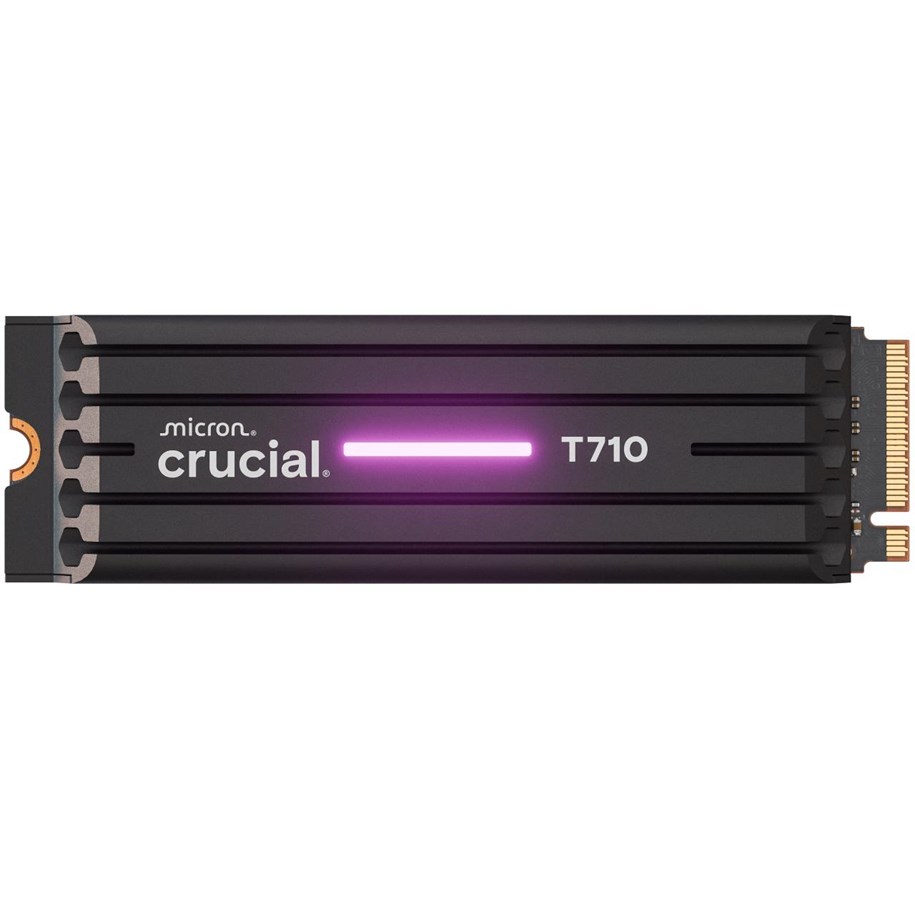 SSD - Crucial T710 SSD - 4TB - Mit Kühlkörper - Schwarz - M.2 2280 - PCIe 5.0 - CT4000T710SSD5