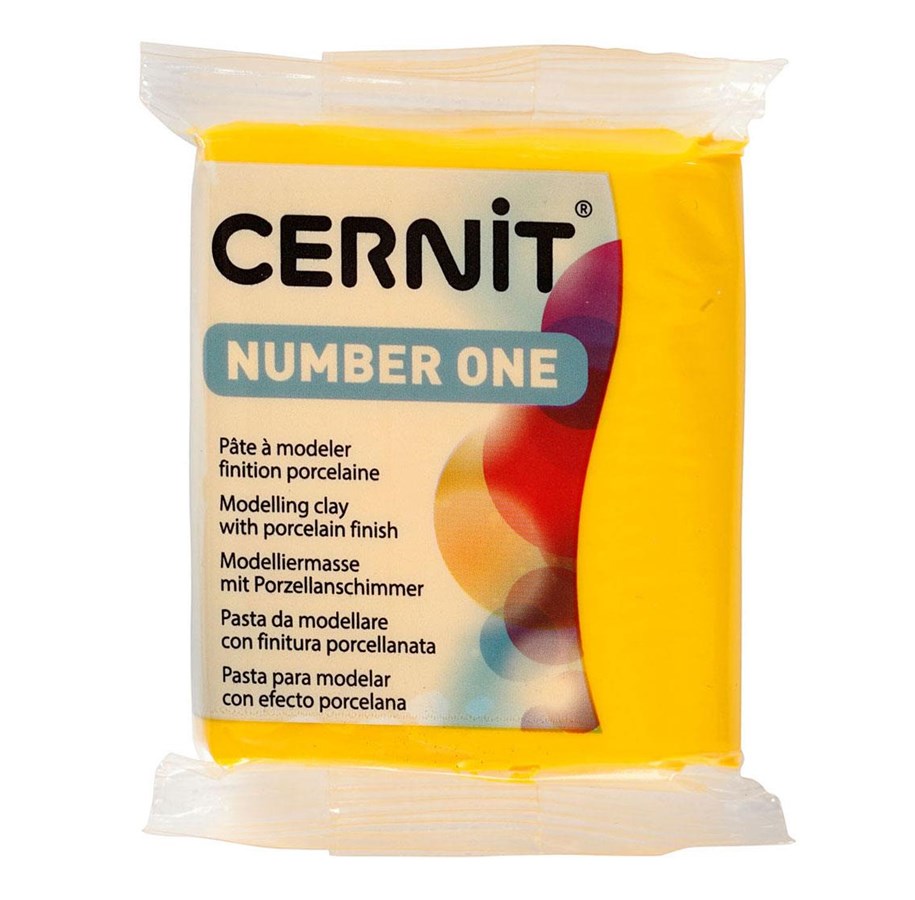 Hobby-Zubehör - Creativ Company Cernit Modeling Clay Yellow 56 grams - CE0900056700